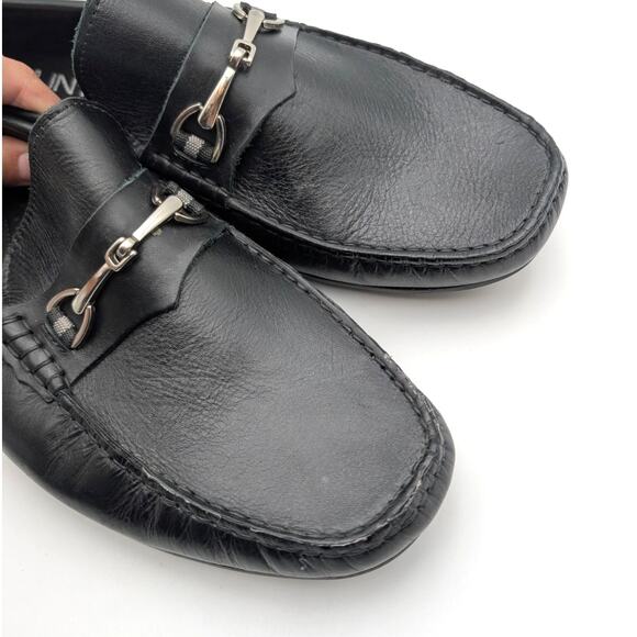 MJNY by Marc Joseph Slip-On Loafer Shoes Men's Leather Black Size US10 EU43 - Picture 11 of 11